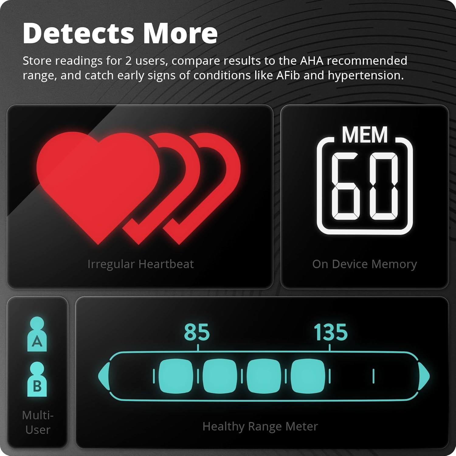 image:imageGreater Goods Premium Digital Bluetooth Blood Pressure Monitor for Home Use Multicolor Large Screen Black