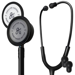 image:imageGreater Goods DualHead StethoscopeClinical Grade Lightweight HighPrecision Sound Ideal for Doctors Nurses Students and Medical Professionals Black and Stainless SteelTriple Black