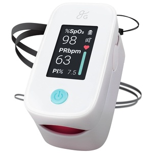 image:imageGreater Goods Finger Pulse Oximeter Blood Oxygen Meter Measures SpO2 Heart Rate and PI Includes Batteries amp Lanyard